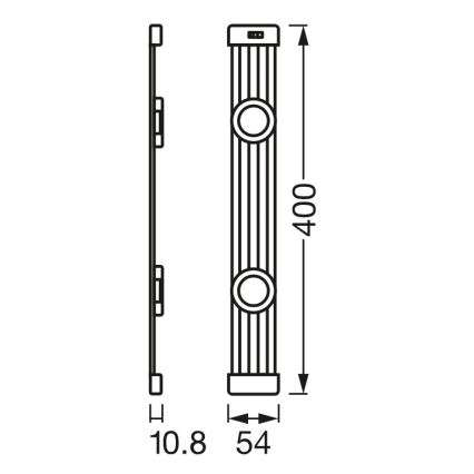 Osram - LED-dimbare onderbouwarmatuur met bewegingssensor LINEAR MAGNET LED/7W/230V 4000K 40 cm wit