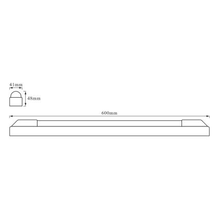 Osram - LED onderbouwarmatuur POWER BATTEN LED/12W/230V 3000K 60 cm wit