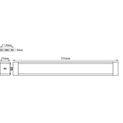 Osram - LED-dimbare onderbouwarmatuur met bewegingssensor CABINET LED/18W/230V 3000K 50 cm wit