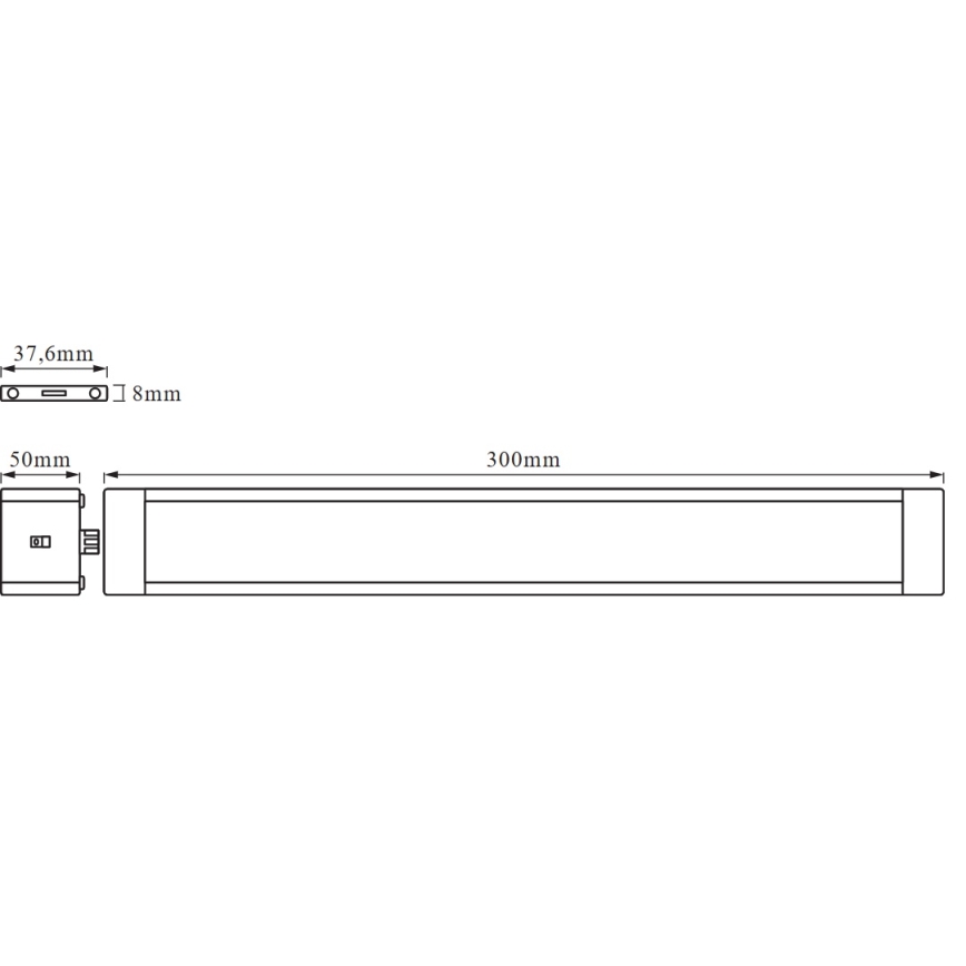 Osram - Dimbare LED-onderbouwarmatuur met bewegingssensor CABINET LED/11W/230V 3000K 30 cm wit