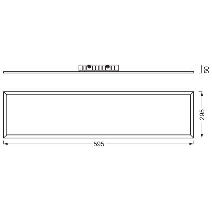 Osram - LED-opbouwpaneel PLANON LED/22W/230V 3000K 30x60 cm wit