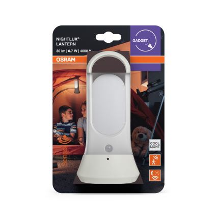 Osram - LED-oriëntatielamp met bewegings- en schemersensor MOBILE LED/0,7W/4xAAA wit
