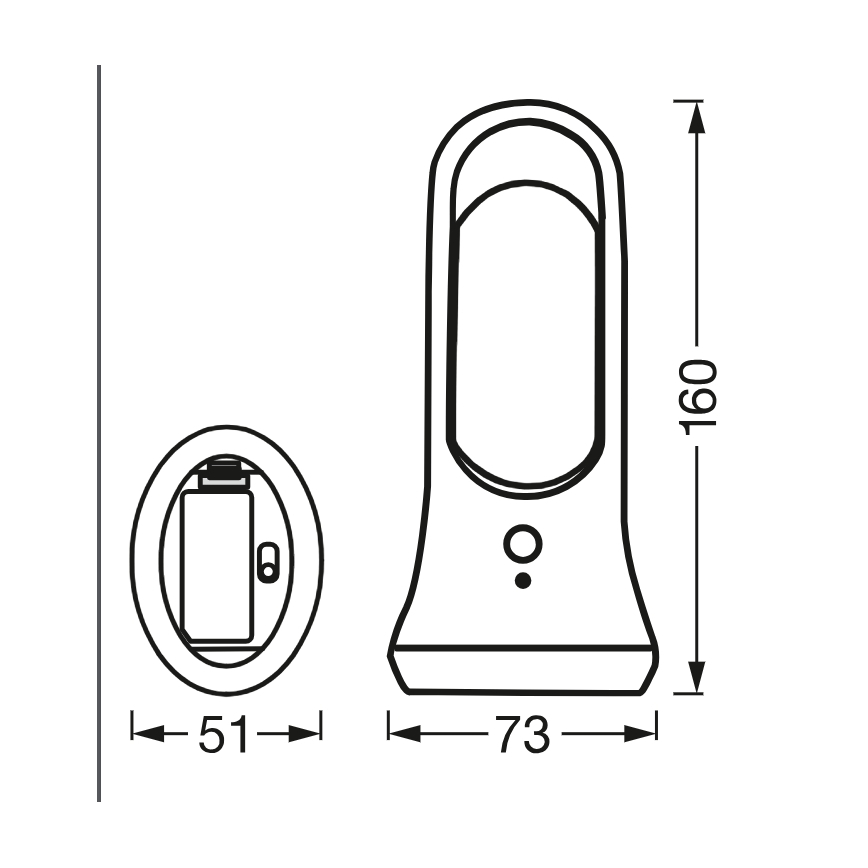 Osram - LED-oriëntatielamp met bewegings- en schemersensor MOBILE LED/0,7W/4xAAA wit