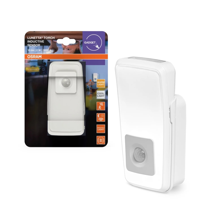 Osram - LED-oriëntatielamp voor in het stopcontact met sensor LUNETTA LED/2W/230V