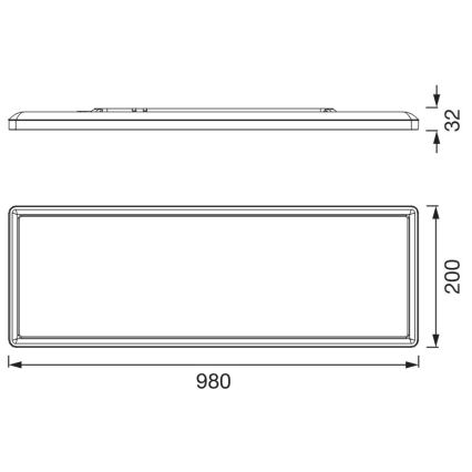 Osram - LED plafondlamp PLANON EASYFIX LED/30W/230V 2800/4000/6000K IP54 zwart