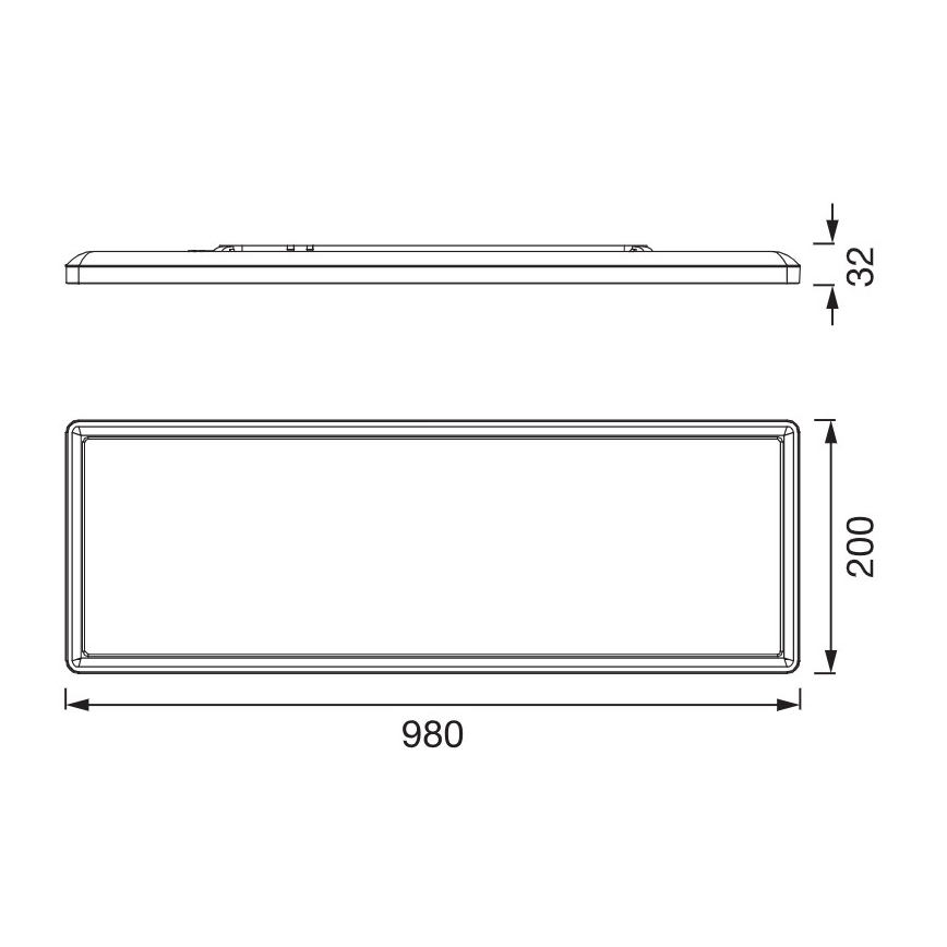 Osram - LED plafondlamp PLANON EASYFIX LED/30W/230V 2800/4000/6000K IP54 zwart