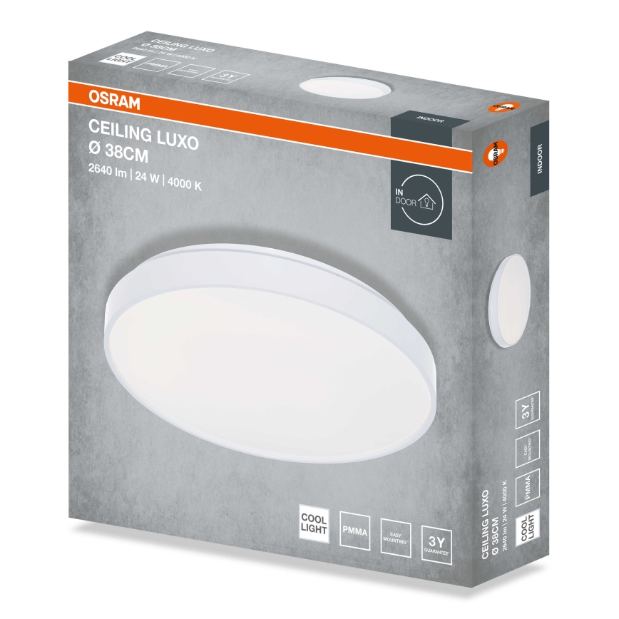 Osram - LED plafondlamp CEILING LUXO LED/24W/230V Ø 38 cm wit
