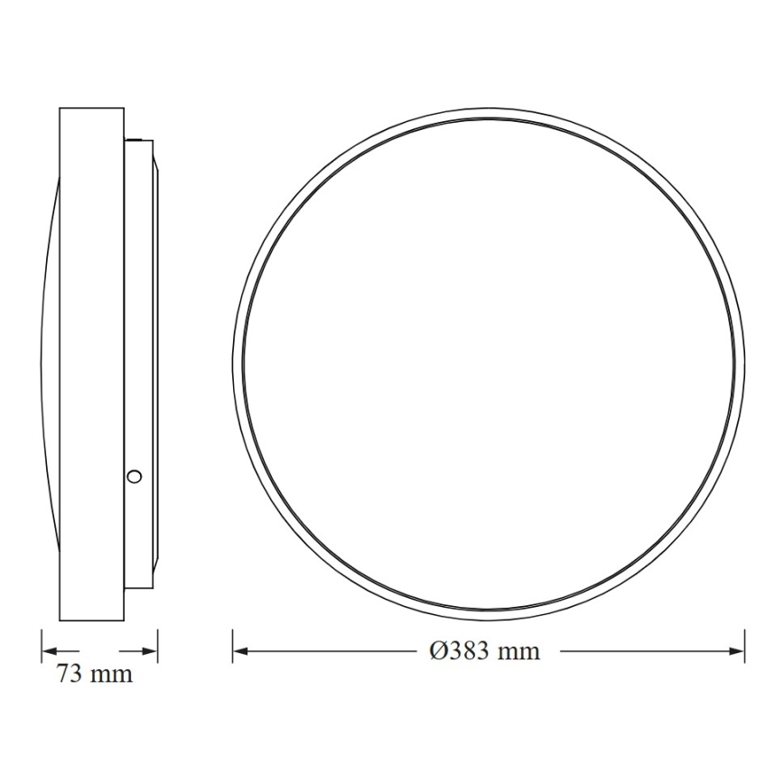 Osram - LED plafondlamp met schemeringssensor CEILING LUXO LED/24W/230V, Ø 38 cm, zilver