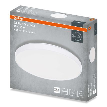 Osram - LED-plafondlamp CEILING LUXO LED/36W/230V Ø 49 cm wit