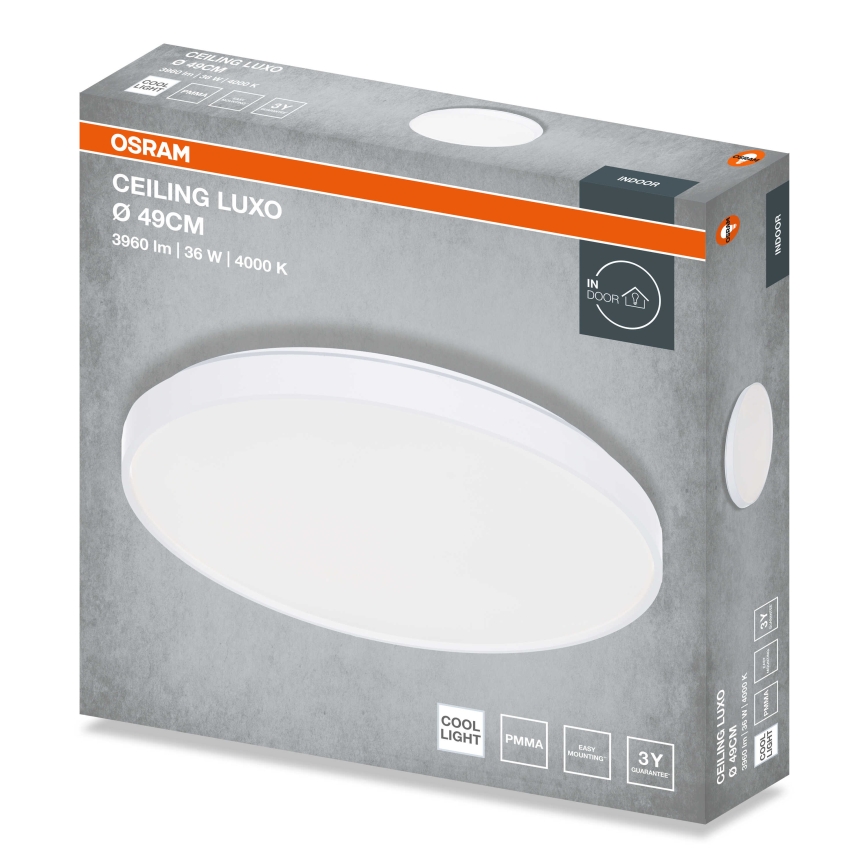 Osram - LED-plafondlamp CEILING LUXO LED/36W/230V Ø 49 cm wit