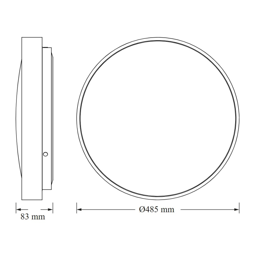Osram - LED-plafondlamp CEILING LUXO LED/36W/230V Ø 49 cm wit