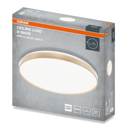 Osram - LED plafondlamp CEILING LUXO LED/60W/230V Ø 56 cm goudkleurig