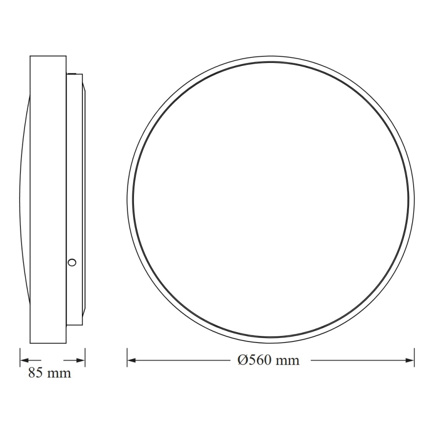 Osram - LED plafondlamp CEILING LUXO LED/60W/230V Ø 56 cm goudkleurig