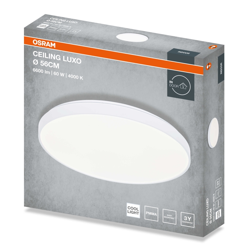 Osram - LED plafondlamp CEILING LUXO LED/60W/230V Ø 56 cm wit