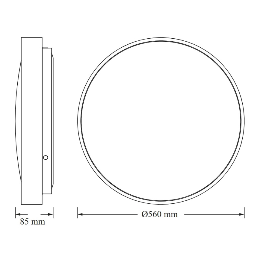 Osram - LED plafondlamp CEILING LUXO LED/60W/230V Ø 56 cm wit