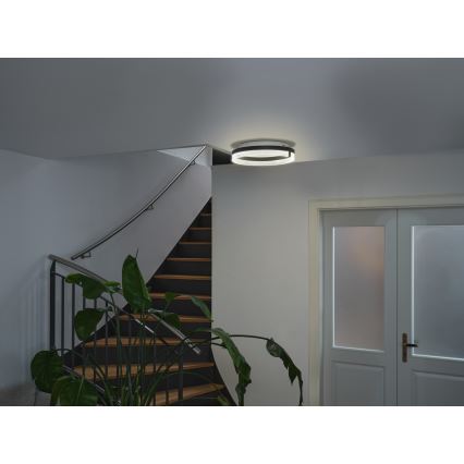 Osram - LED plafondlamp DECOR CIRCLE LED/25W/230V 3000/4000/6500K Ø 40 cm zwart/wit