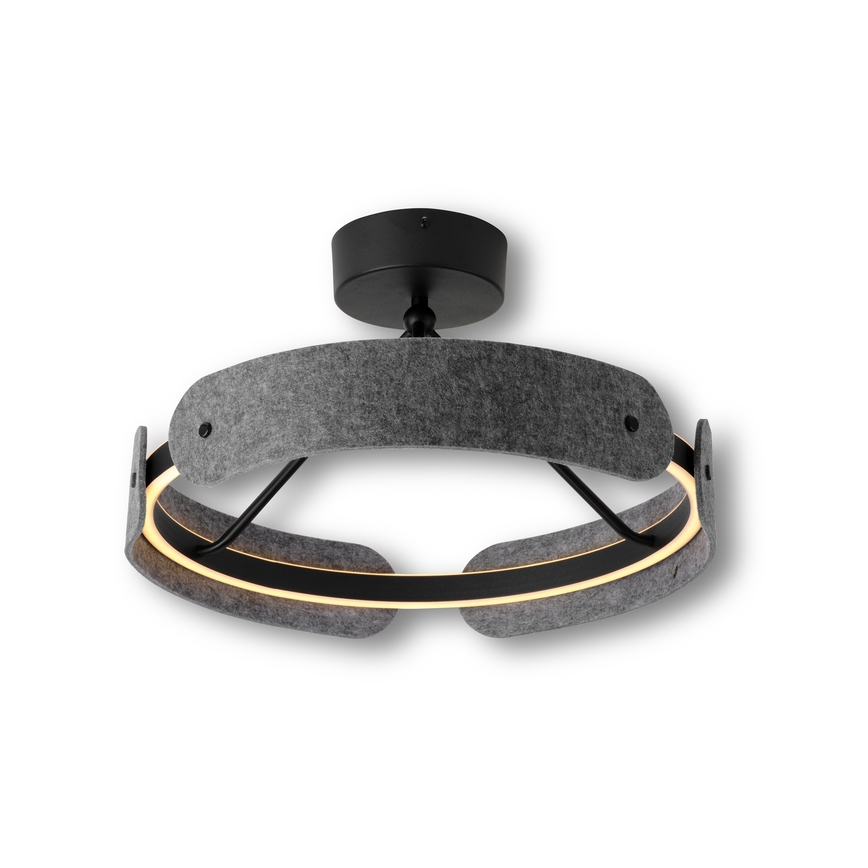 Osram - LED-plafondlamp DECOR CURVE LED/33W/230V Ø 43 cm antraciet