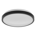 Osram - LED plafondlamp DISC voor badkamer, 18W/230V, 3000/4000K, Ø 30 cm, IP44, zwart