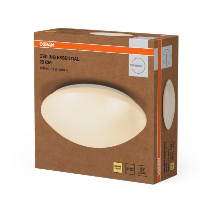 Osram - LED plafondlamp ESSENTIAL LED/13W/230V Ø 25 cm wit