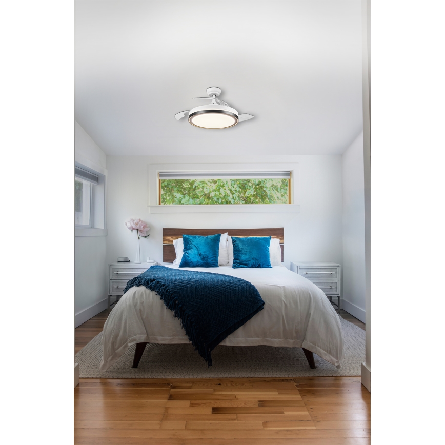 Osram - LED plafondlamp met ventilator CEILING FAN LED/66W/230V 3000/4000/6500K wit + afstandsbediening