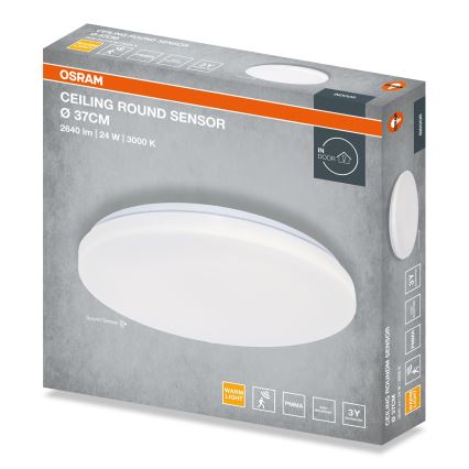 Osram - LED-plafondlamp ROUND met schemersensor LED/24W/230V Ø 37 cm