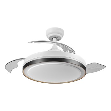 Osram - LED-plafondlamp met ventilator CEILING FAN, 66W/230V, instelbare kleurtemperatuur 3000/4000/6500K, wit + afstandsbediening