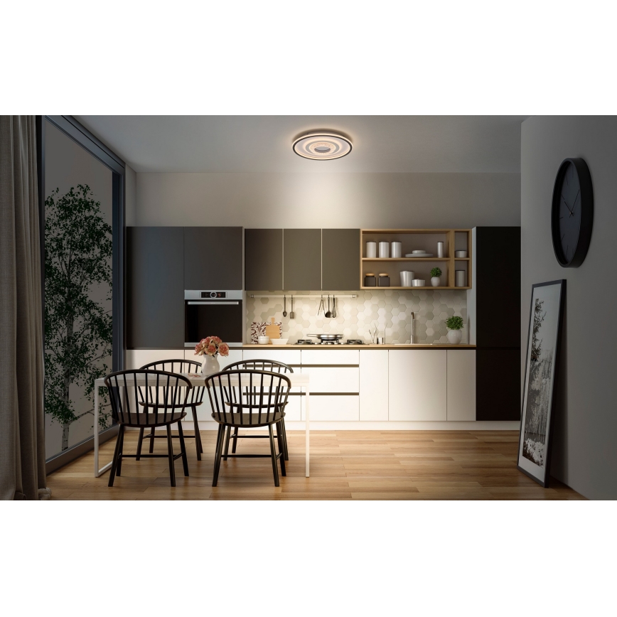 Osram - LED plafondlamp ORBIS CRISTALLY LED/50W/230V 2700/4000/6000K Ø 43 cm wit/zwart