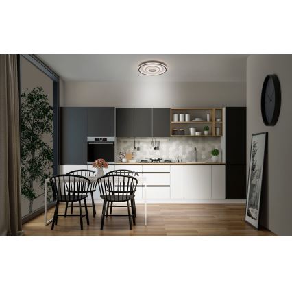 Osram - LED plafondlamp ORBIS CRISTALLY LED/50W/230V 2700/4000/6000K Ø 43 cm wit/zwart