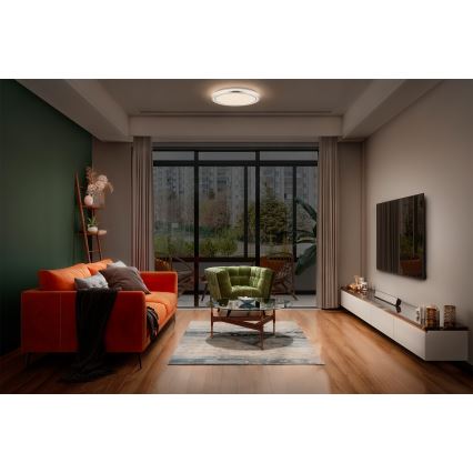 Osram - LED-plafondlamp ORBIS HELMAN LED/16W/230V Ø 29,5 cm zilver