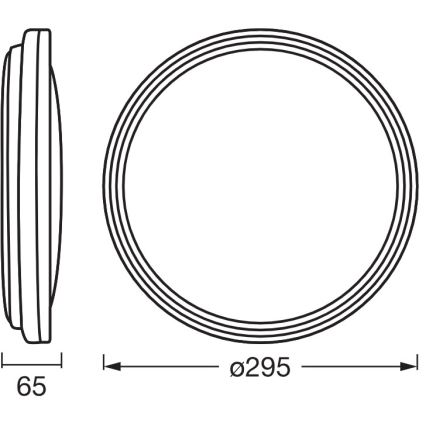 Osram - LED-plafondlamp ORBIS HELMAN LED/16W/230V Ø 29,5 cm zilver