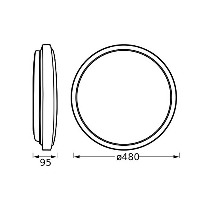 Osram - LED-plafondlamp ORBIS LONDON LED/36W/230V Ø 48 cm wit