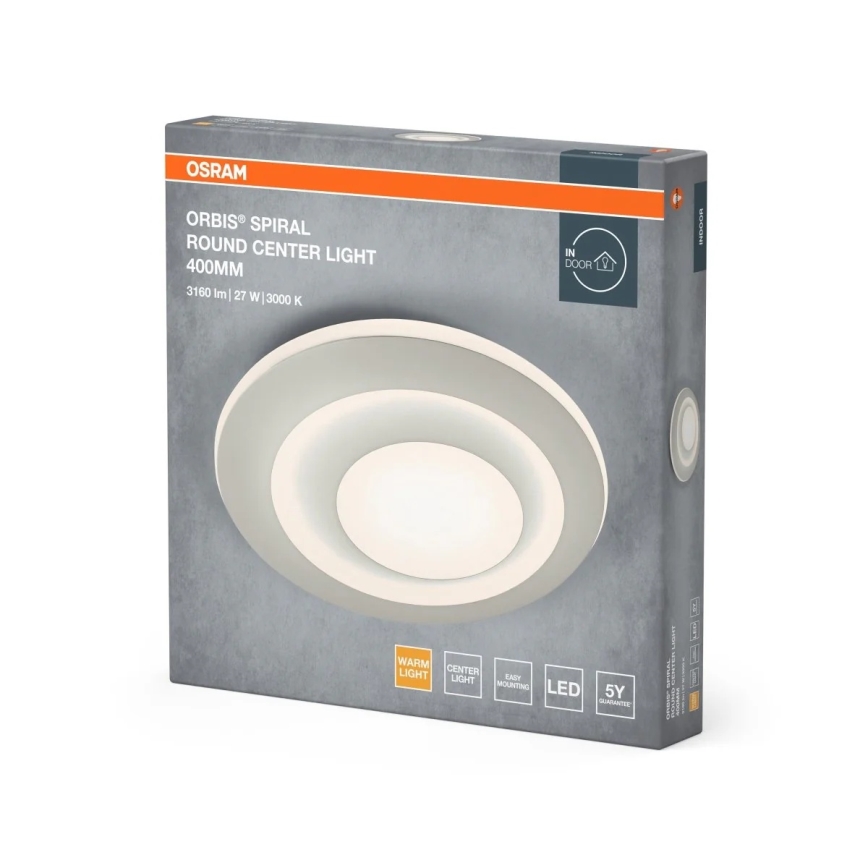 Osram - LED plafondlamp ORBIS SPIRAL LED/27W/230V Ø 40 cm wit