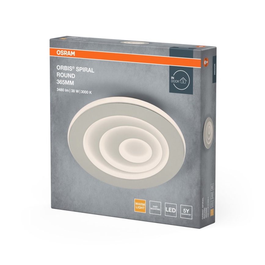 Osram - LED-plafondlamp ORBIS SPIRAL LED/38W/230V Ø 36,5 cm wit