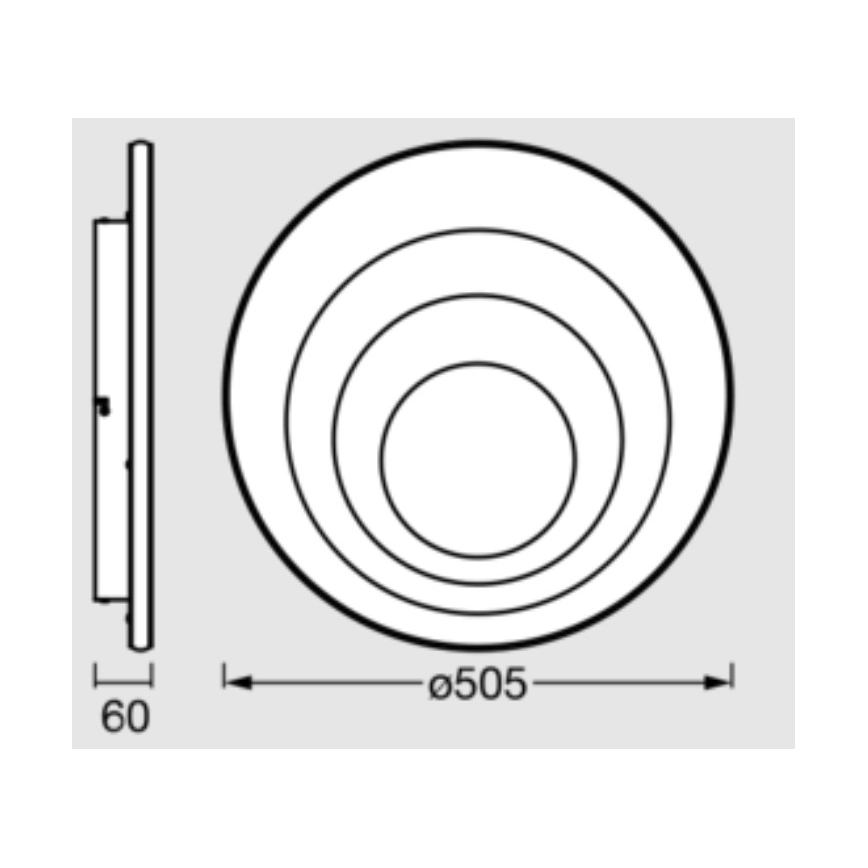 Osram - LED plafondlamp ORBIS SPIRAL LED/42W/230V Ø 50,5 cm wit