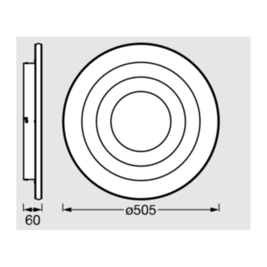 Osram - LED plafondlamp ORBIS SPIRAL LED/42W/230V Ø 50,5 cm wit