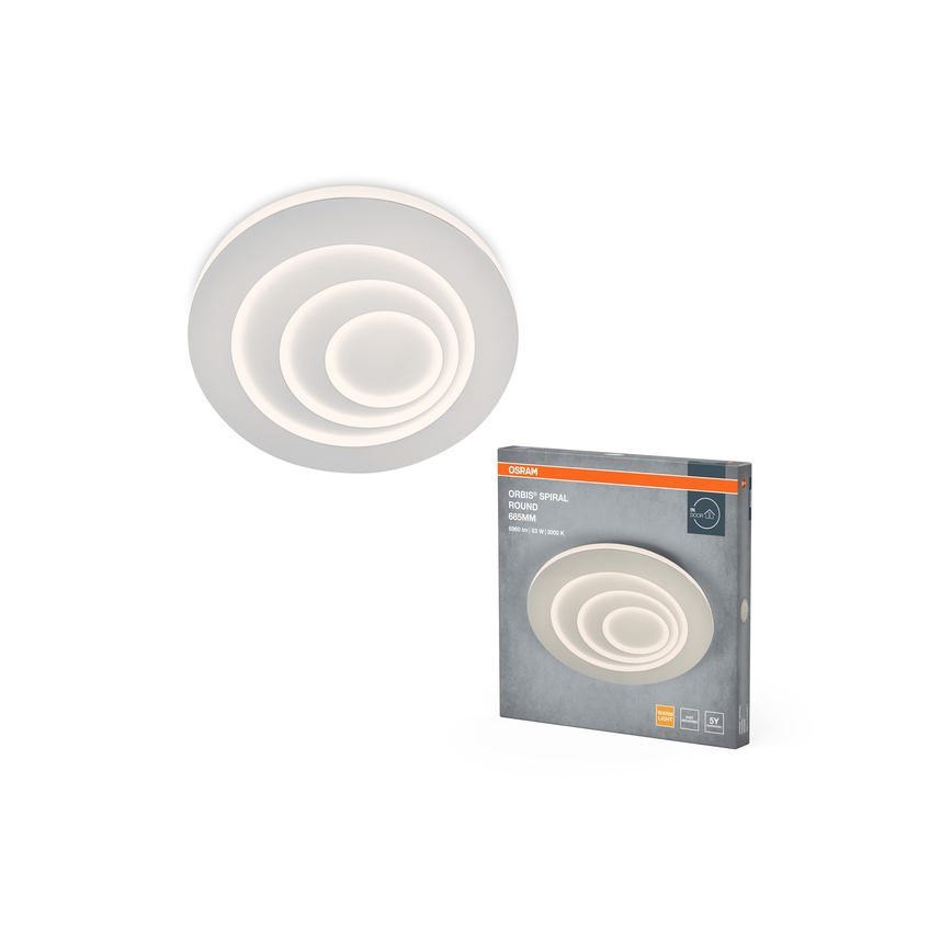 Osram - LED-plafondlamp ORBIS SPIRAL LED/63W/230V Ø 68,5 cm