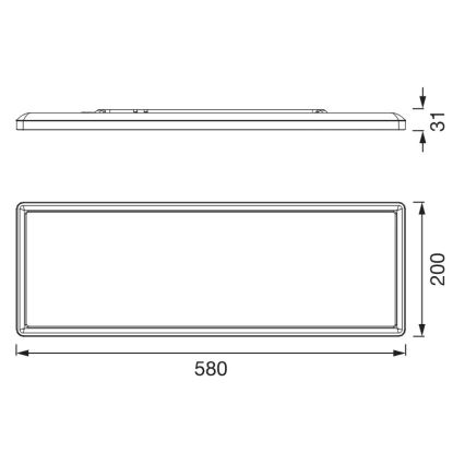 Osram - LED Plafondlamp PLANON EASYFIX LED/24W/230V 2800/4000/6000K IP54 wit