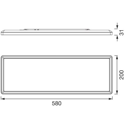 Osram - LED plafondlamp PLANON EASYFIX LED/24W/230V 2800/4000/6000K IP54 zwart