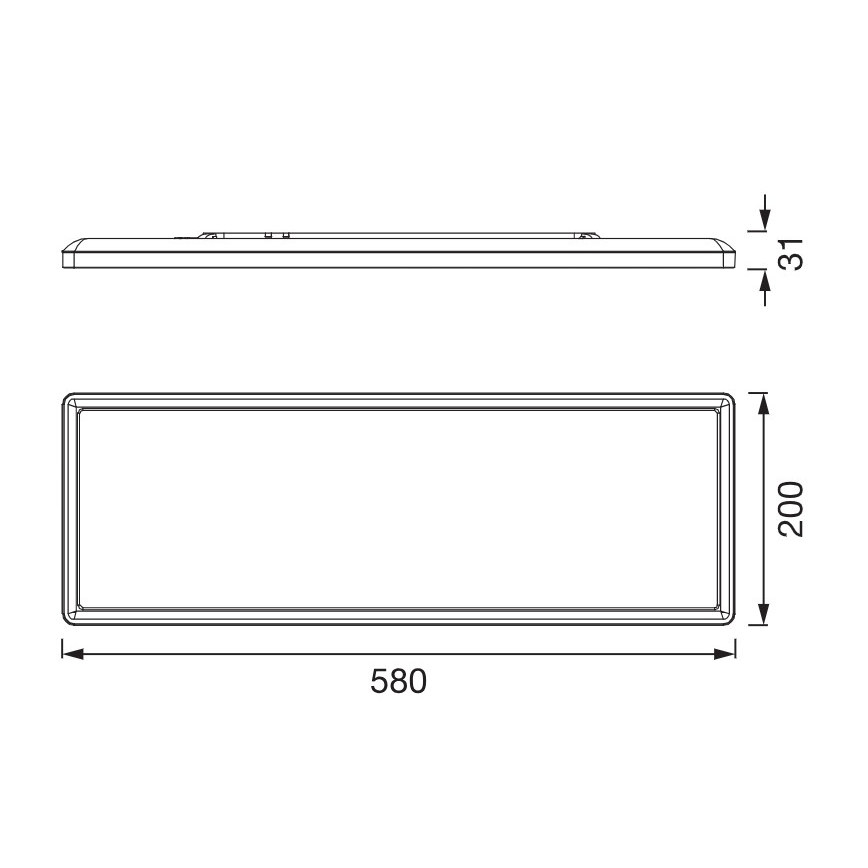 Osram - LED plafondlamp PLANON EASYFIX LED/24W/230V 2800/4000/6000K IP54 zwart