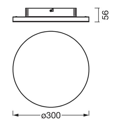 Osram - LED plafondlamp PLANON LED/20W/230V 3000K Ø 30 cm wit