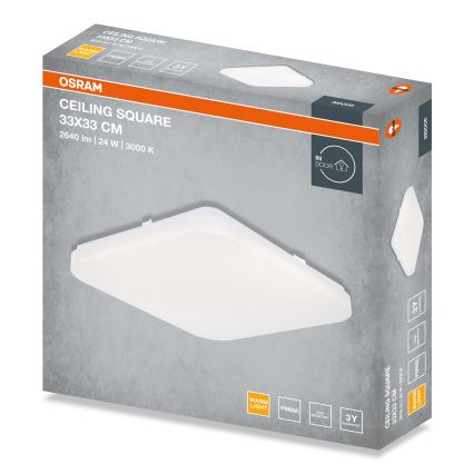 Osram - LED-plafondlamp SQUARE LED/24W/230V 33x33 cm