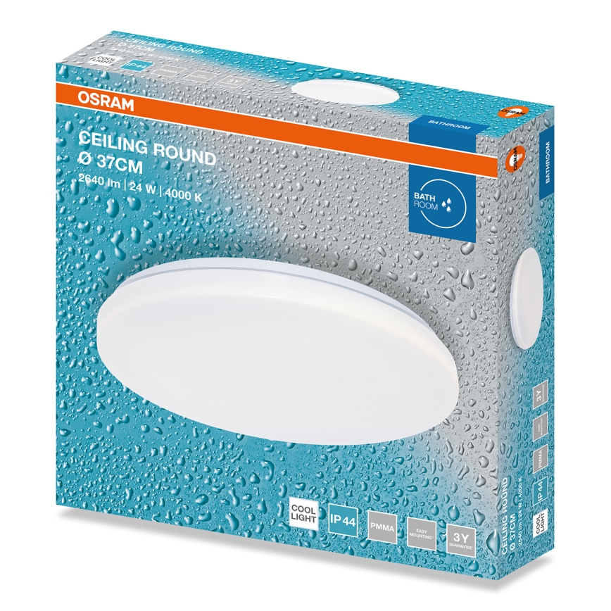 Osram - LED plafondlamp voor badkamer CEILING ROUND LED/24W/230V 4000K Ø 37 cm IP44 wit
