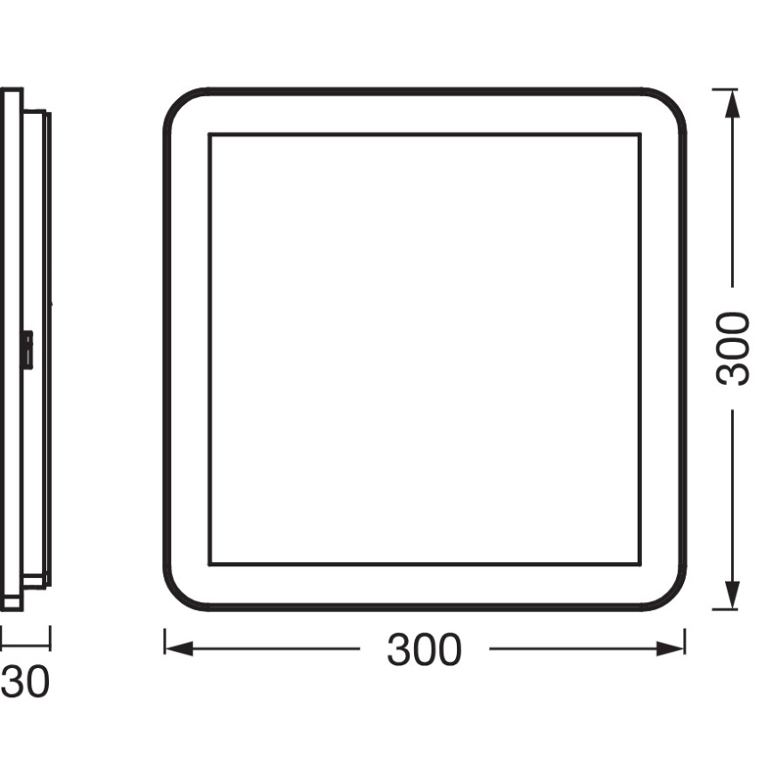 Osram - LED plafondlamp voor de badkamer ORBIS DISC LED/22W/230V 3000/4000K 30x30 cm IP44 wit