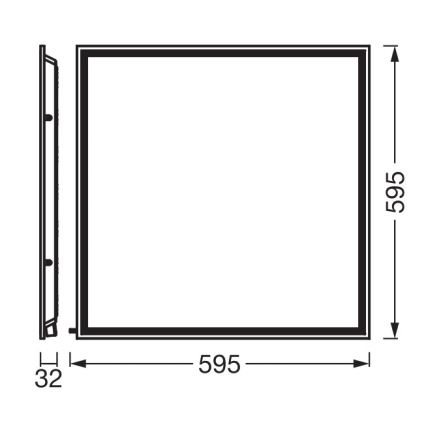Osram - LED Inbouwpaneel voor systeemplafond ESSENTIAL LED/40W/230V 3000/4000/6500K 60x60 cm UGR19
