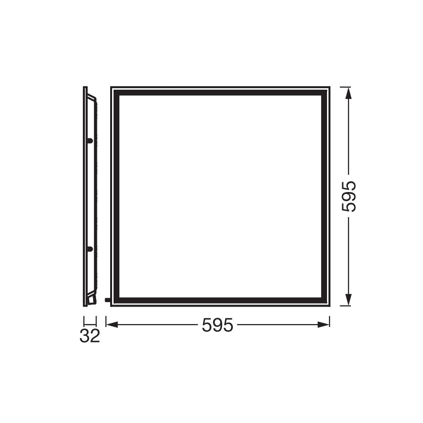 Osram - LED inbouwpaneel ESSENTIAL LED/50W/230V 3000/4000/6500K 60x60 cm UGR19