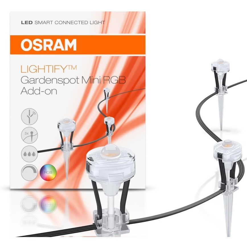 Osram - LED RGB buitendecoratie dimbaar LIGHTIFY 3xLED/1,5W/230V IP66
