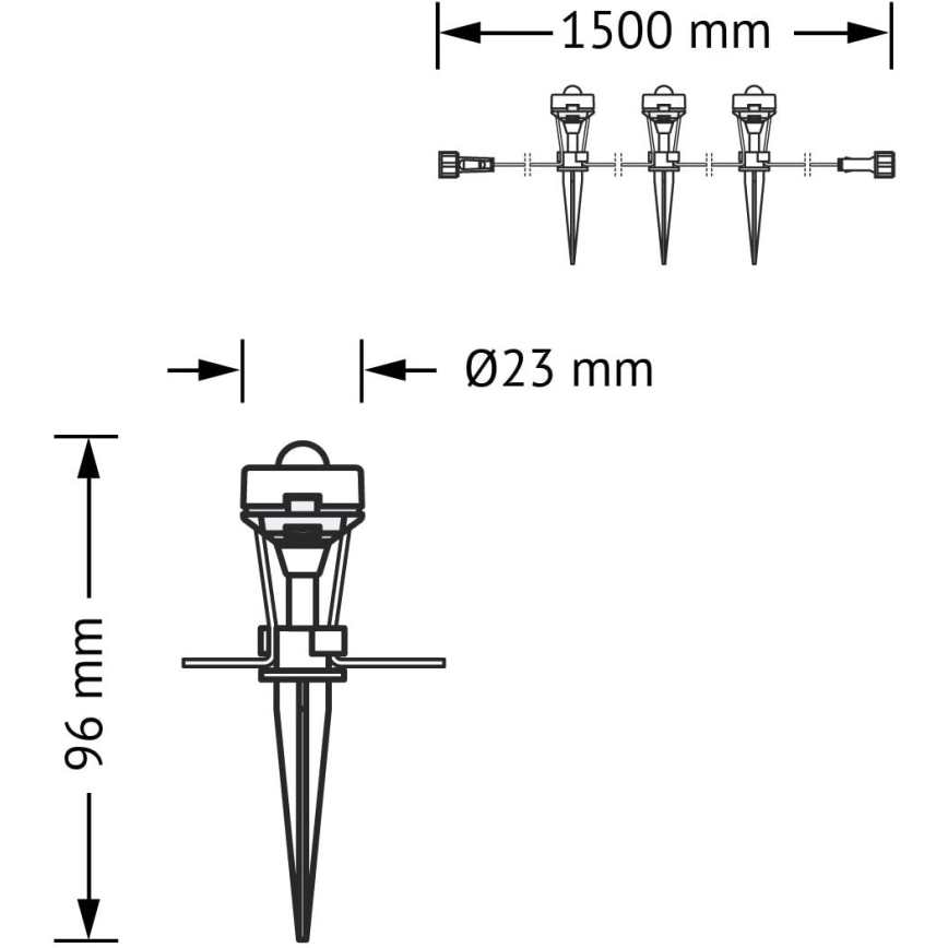 Osram - LED RGB buitendecoratie dimbaar LIGHTIFY 3xLED/1,5W/230V IP66