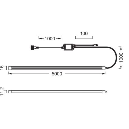 Osram - LED RGB dimbare buiten-LED-strip SMART+ MAGIC 5m LED/24W/230V IP44 Wi-Fi+ afstandsbediening
