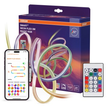 Osram - LED RGB dimbare buiten-LED-strip SMART+ MAGIC 5m LED/24W/230V IP44 Wi-Fi+ afstandsbediening