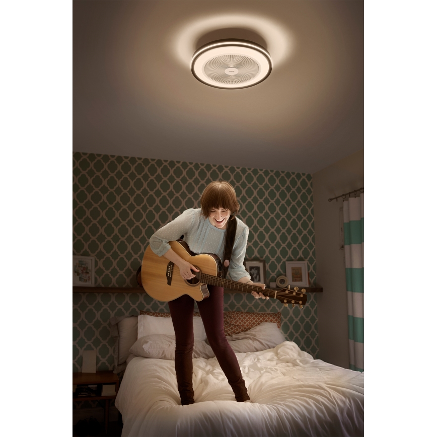 Osram - Dimbare LED-plafondlamp met geïntegreerde ventilator MURLAN LED/26W/230V 3000-6500K + afstandsbediening